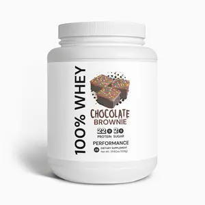 100% Whey Protein Isolate (Chocolate Brownie) - Muscle Recovery & Energy - Natural, Powder