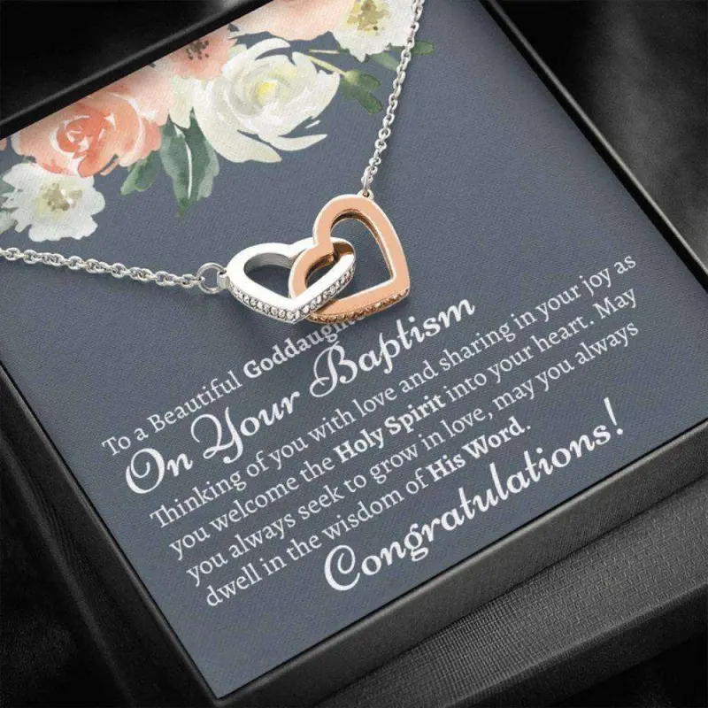 Goddaughter Necklace, Sentimental Baptism Gift For Goddaughter, Baptism Gifts From Godparents, Catholic Baptism Gift, Goddaughter Baptism Gift, Beautiful Necklace for Daughter - Perfect Gift for Birthdays, Holidays, or Special Occasions