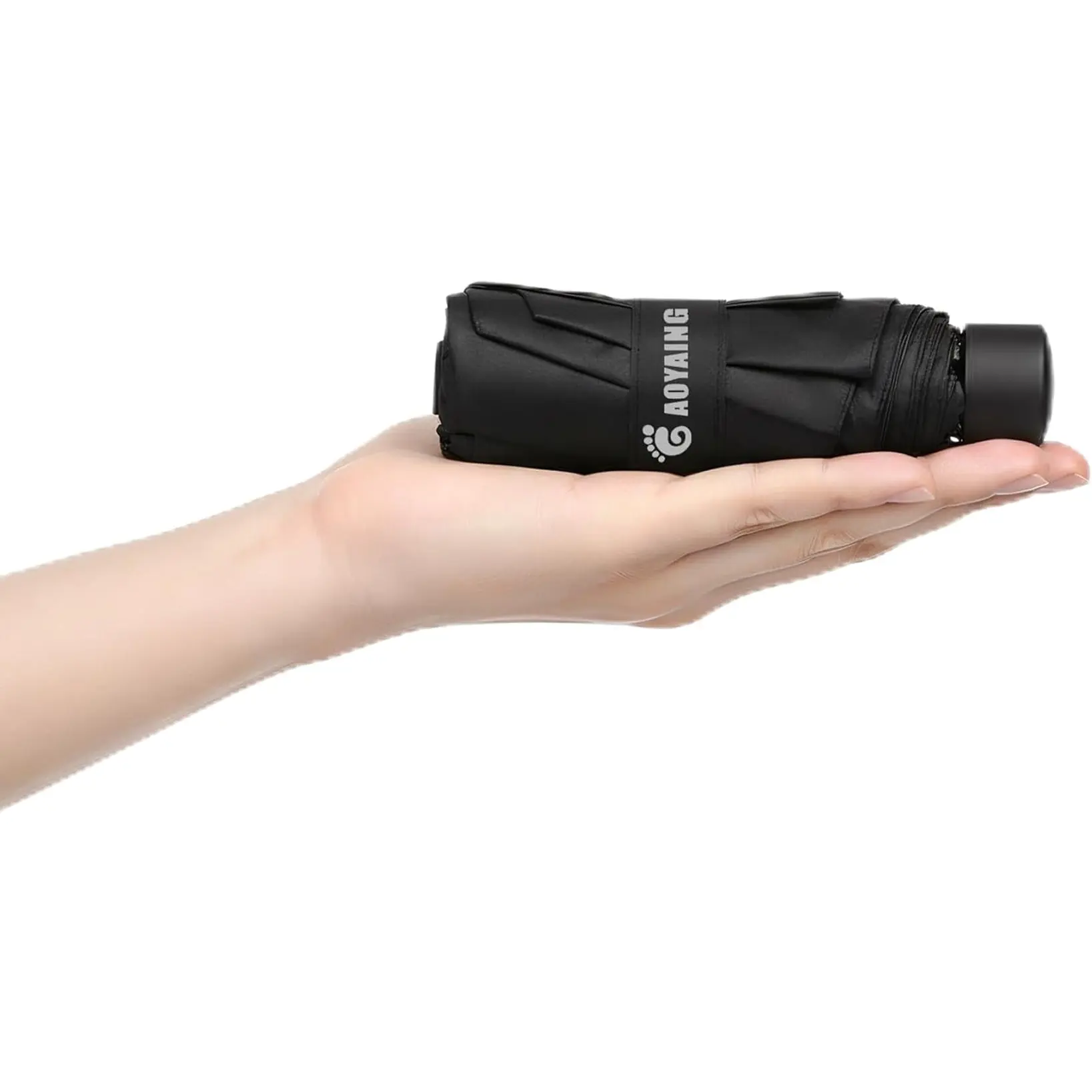 GAOYAING Compact Travel Umbrella with Case Sun&Rain Lightweight Small and Compact Suit for Pocket