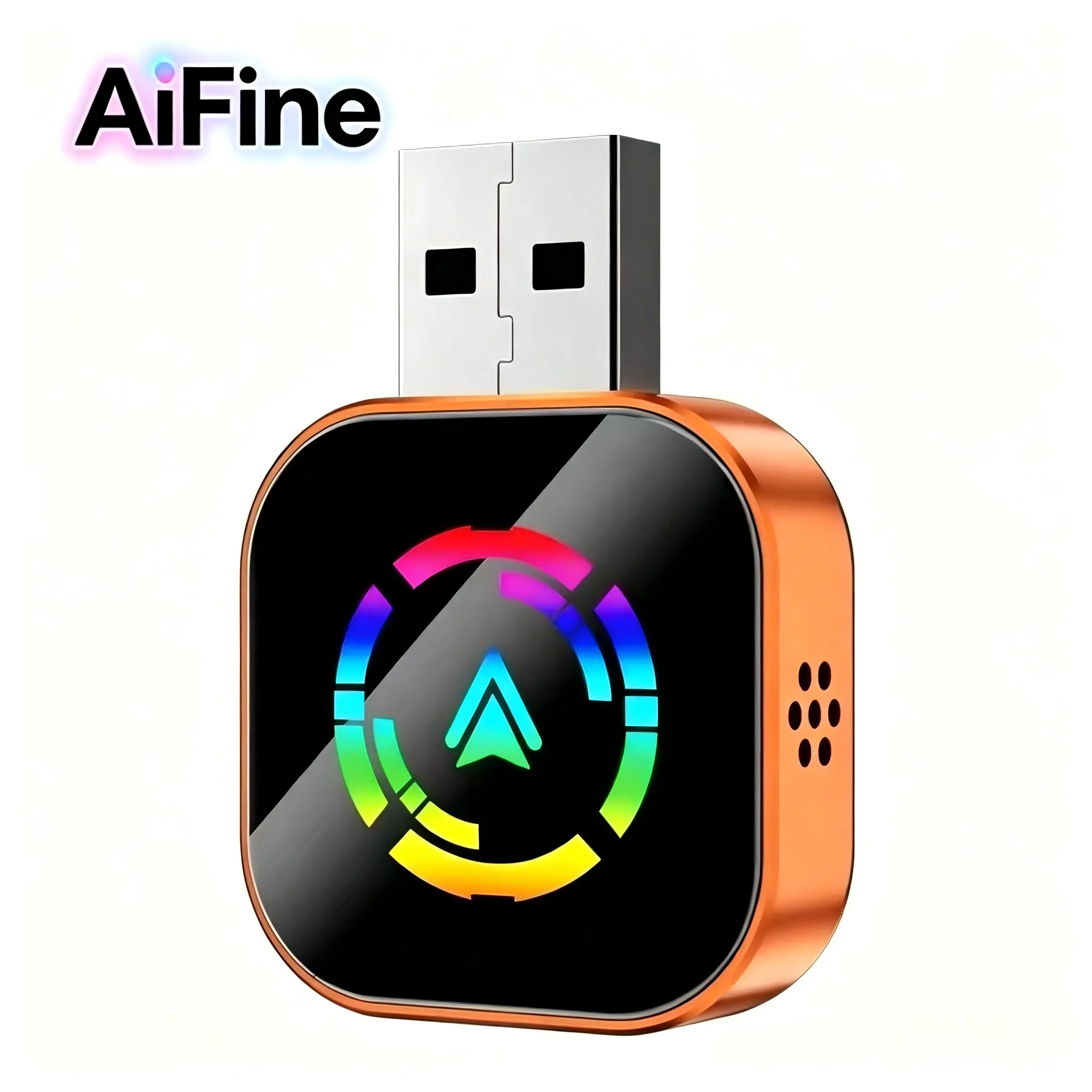 AiFine 2026 New Wireless CarPlay Adapter – Seamless Connectivity for Navigation and Calls; Supports Both Apple and Android Systems
