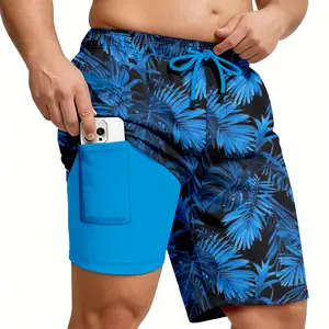 Big and Tall Men's 2-in-1 Swim Trunks,Compression Liner 10",Quick Dry,Zipper Pockets,TikTok Trend,quick dry swim truk eeshorts,clothing shorts,streetwear,stylebeach swimminng,Shorts for Summer,Outdoorfun Swimming Activewear，Mensfashion SummerVibes