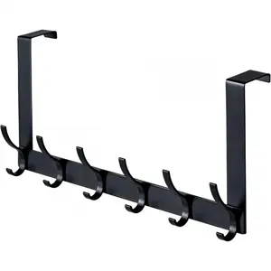 Over The Door Hooks, Sturdy Door Hanger, Towel Rack Towel Hooks for Bathroom 12 Hooks Large Over The Door for Bathroom, Bedroom,Kitchen