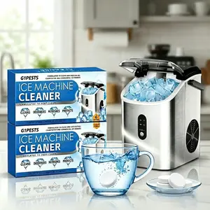 Ice Machine Cleaner Tablets 6-Pack Descaling Solution, Nickel-Safe Formula for Countertop lce Maker &Nugget lce Machine, Universal Cleaner to Maintain lce Maker Efficiency