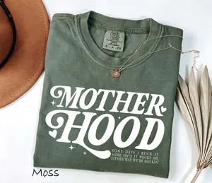 Comfort Colors Mother Hood Shirt, Trendy Mama T-shirt, Mom Life Tee, Oversized Graphic Mom Shirt, Motherhood T-Shirt, Cool Mom Club Tee