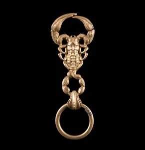 Brass Scorpion Keychain