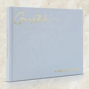 Beautiful Wedding Guest Book for Your Wedding Reception - Simply Elegant Guestbook to Sign in and Add Polaroid Photos - The Perfect Baby Shower Guest Book for The Special Day