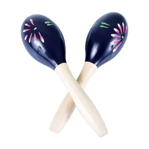 Granite Percussion GP-MARACA1 Wood Painted 8-inch Maracas