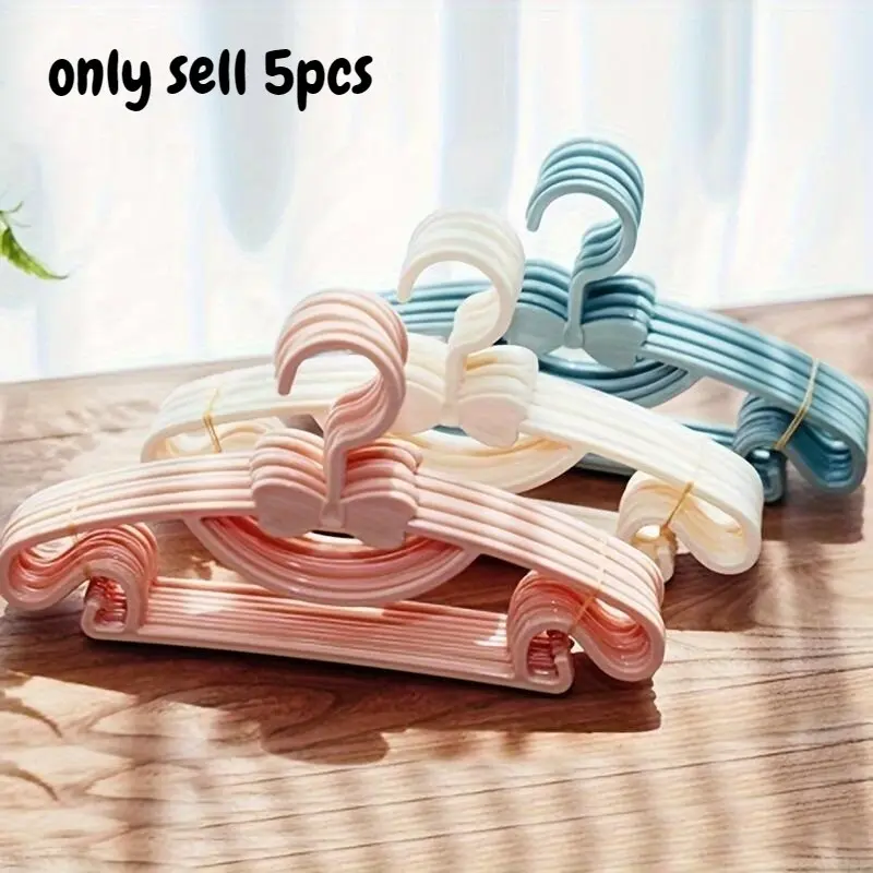 5pcs Invisible Space Saving Hanger with Ribbon for Clothing [Popular Choice]