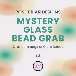 Add On- Mystery Glass Bead Bag, Glass Craft beads, Glass Jewelry supplies, Beads 2mm-12mm