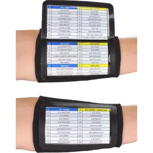Adult Triple Wrist Coach, Football Wristbands for Plays, Baseball Wristbands, QB Arm Bands