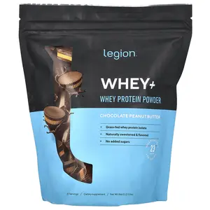 Legion Athletics Whey+, Whey Protein Powder, Chocolate Peanut Butter, 2.13 lbs (966 g)