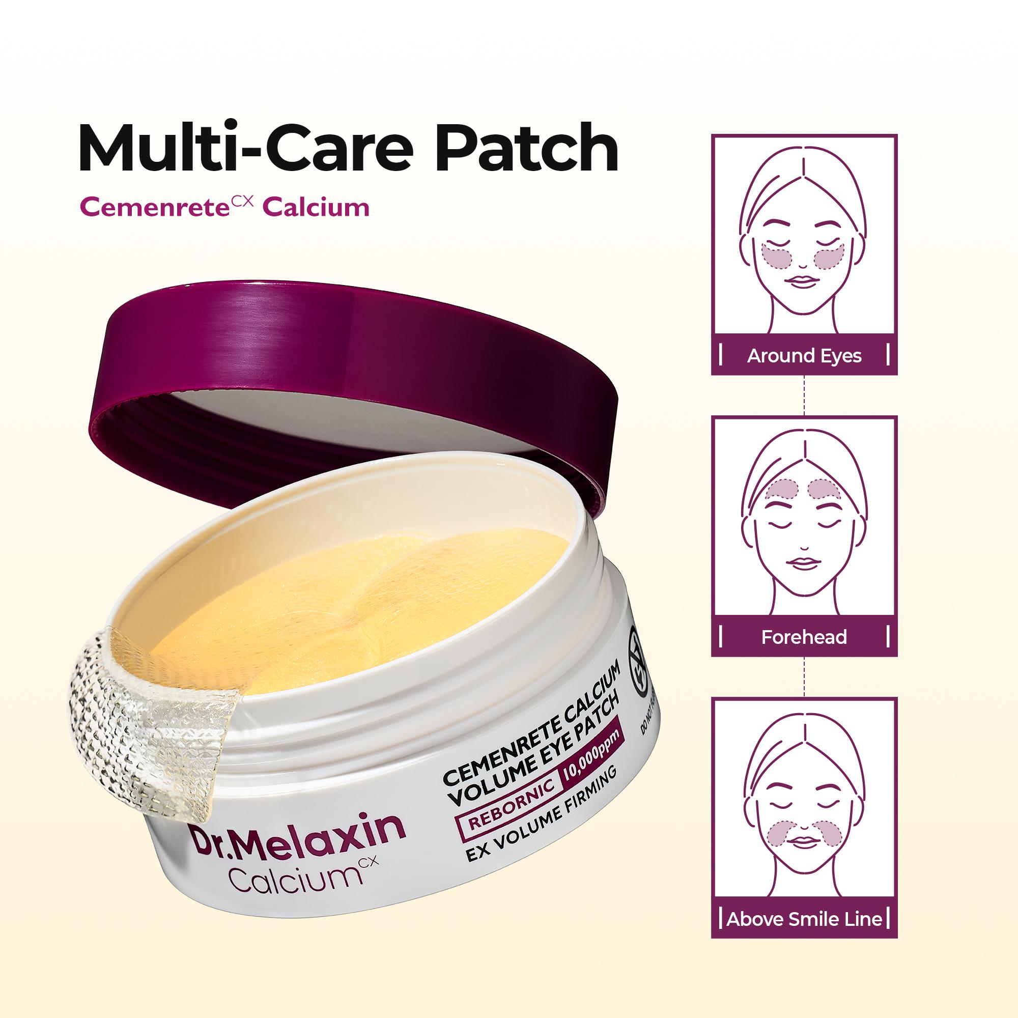 [Dr.Melaxin Official] Calcium Bonding Eye & Face Intensive Care Trio for 3-Step Skin Rebuilding with Calcium, Collagen & REBORNIC, Restores Firmness & Elasticity