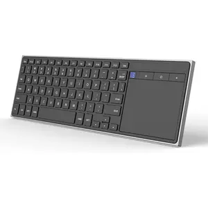 Rechargeable  Keyboard with Touchpad, Portable  Keyboard with Trackpad,  Ultra Slim Keyboard for PC/Laptop/Tablet/Phone, for Windows/Android//iOS