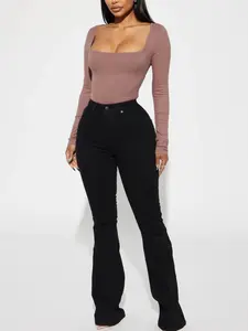 Harper Sculpting Stretch Flare Jeans - Black