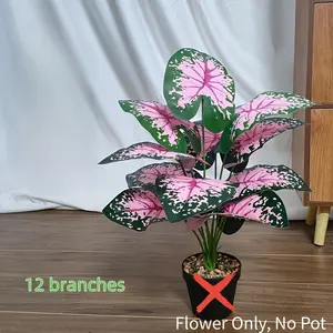 2pcs Large Artificial Evergreen Mountain Plants with Pink Flowers - Realistic Plastic Indoor/Outdoor Decor for Home, Office, Weddings, Holidays & More - Perfect for Spring/Summer Entryway Display, Indoor Outdoor Plants | Decorative Fol Faux Flower Plant