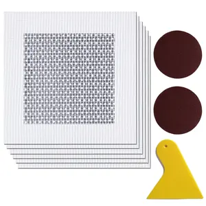 Drywall Repair Kit Plasterboard Wall Surface Hole Patch Set with Scraper Sandpaper Damage Protruding