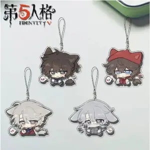 Horror Game Identity V Keychain Prisoner Painter Embalmer Aesop Carl Luca Balsa Pendant Mobile Phone Chain Cute Phone Lanyard