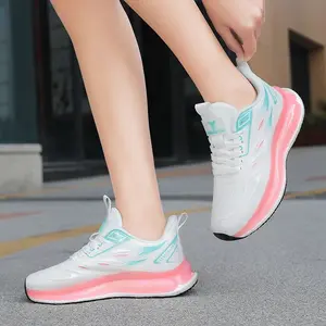 MUMBA Women Pink/White Casual Sport Sneakers Men's/Women's Lightweight Non-Slip Shoes for Running Walking Gym & Daily Wear All-Season Ultra Comfort Cushion Outsole