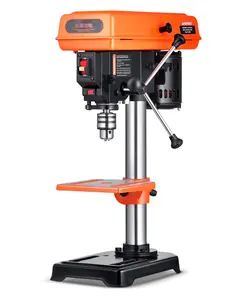 8-Inch Benchtop Drill Press Tabletop Drilling Machine with 750-3200 RPM Adjustable Speed, Precision Worktable, Variable Speed Control, Heavy Duty Bench Drill Press for Home Garage Workshop