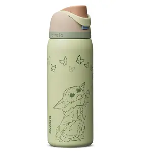 Owala  FreeSip Water Bottle 32oz | Insulated Stainless Steel Tumbler with Straw & Handle | Leak Proof Travel Cup for Gym, School & Sports