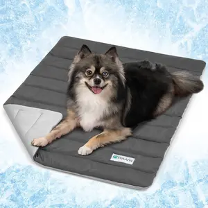PetAmi Cooling Mat for Dog, Premium Pet Cooling Blanket for Crate Kennel, Indoor Cat Cool Sleeping Pad, Q-MAX Cold Sofa Couch Cover for Summer