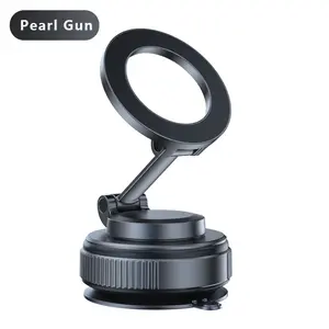 360° Adjustable Vacuum Magnetic Phone Holder Suction Cup Phone Mount for Compatible with MagSafe Portable Cell Phone Holder for Car Makeup Gym Mirror Fit for Compatible with iPhone 11 and abovehen, Living Room & Office Use