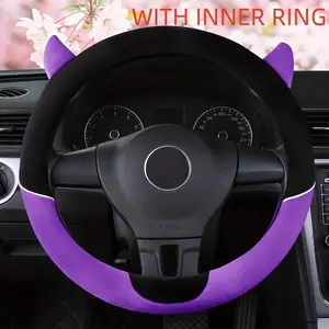 The new Little Devil Steering Wheel Cover is a best-selling product in all seasons: sweat-absorbent and non-slip, breathable and comfortable, round and universal with inner ring, a new choice for car handlebars in all seasons premium quality