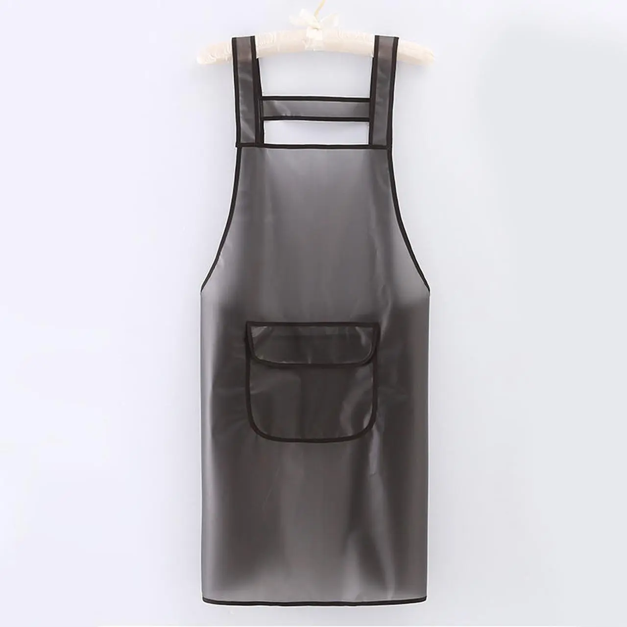 Unisex Waterproof Oil-Resistant Lightweight Easy Cleaning Apron, Transparent Kitchen Cooking Dirt Resistant Apron, Washable Home & Restaurant Workwear, Universal Fit, Household Items