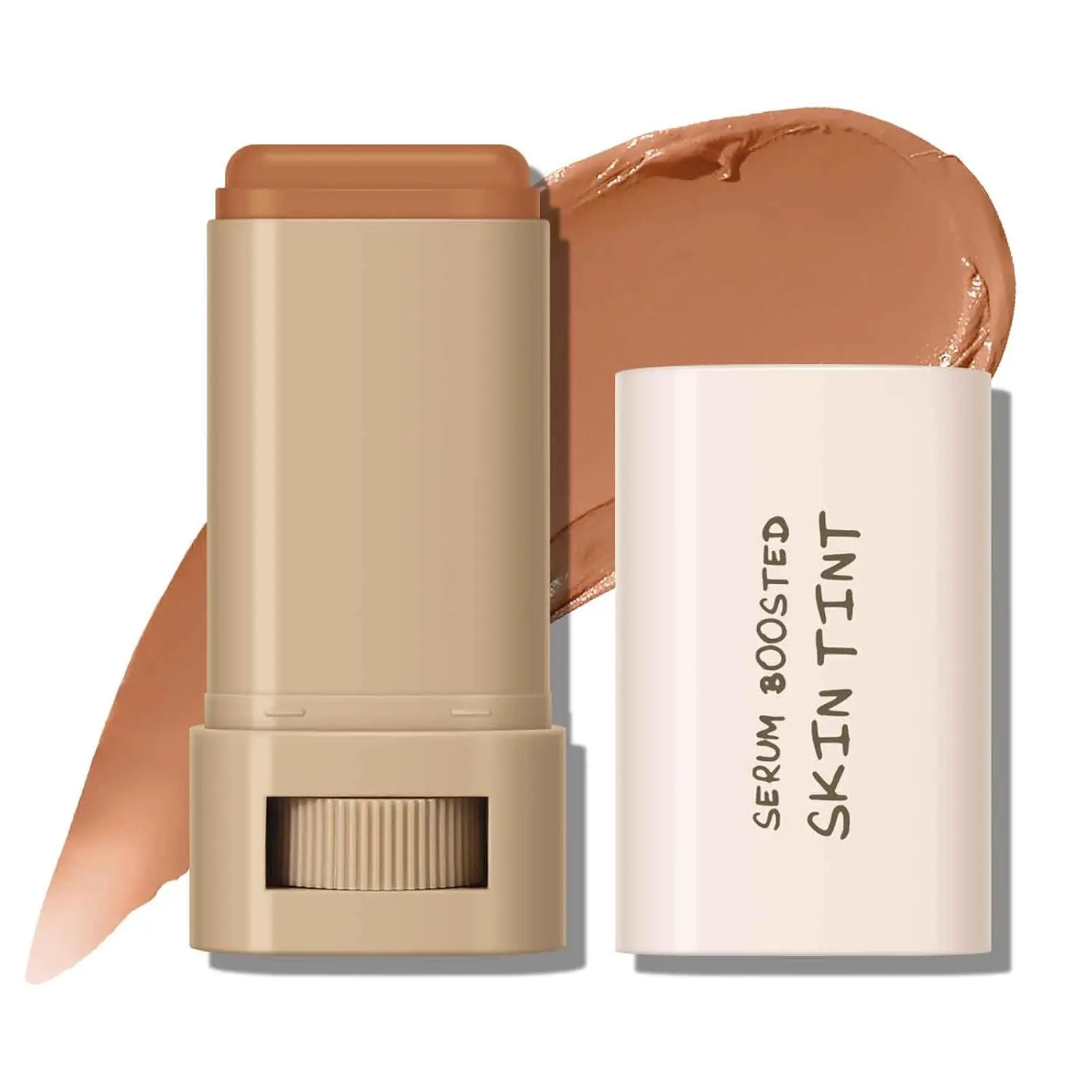 Tinted Moisturizer Stick, Solid Serum for Boost Skin Tint, Tinted Foundation Stick, Solid Beauty Balm for Contour Concealer, Sheer to Light Cover, Lightweight Blendable