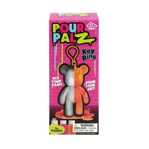 Pour Palz Paint Bear Keyring 3.2 Purple DIY Paint & Craft Kit Ages 5+ Years Creative Art Project--=%2=- collectible=%2=----=%2=-=%2=--