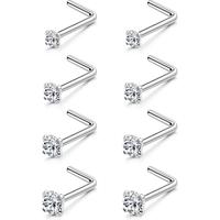 18G/L Shape/Silver/Clear CZ