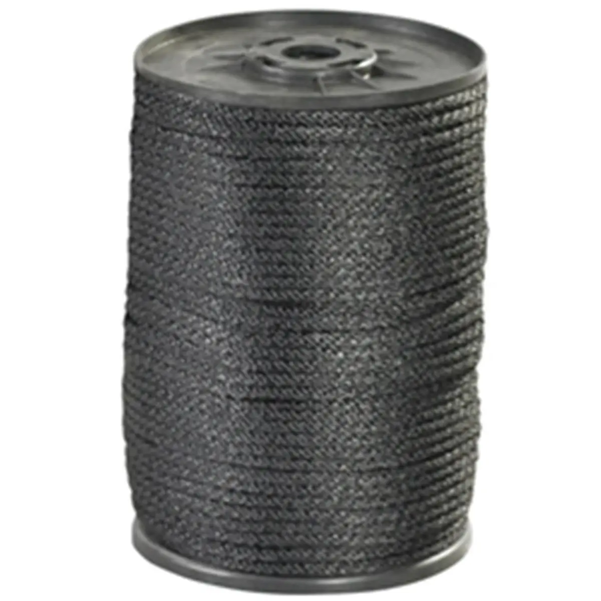 212 MAIN Black Solid Braided Heavy Duty Nylon Rope - 0.12 in (1/8 inch) Diameter, 320 lb Tensile Strength, Smooth Round Firm Braid, Chemical-Resistant Binder Accessory for Office Use, Ideal for Pulleys, Blocks, Durable Nylon Rope, Firm Shape