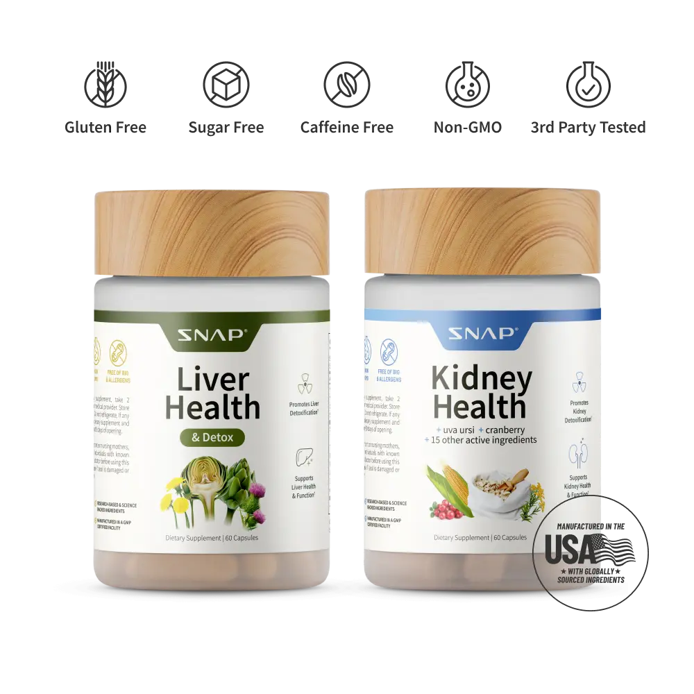 Snap Supplements Liver Health + Kidney Health Bundle