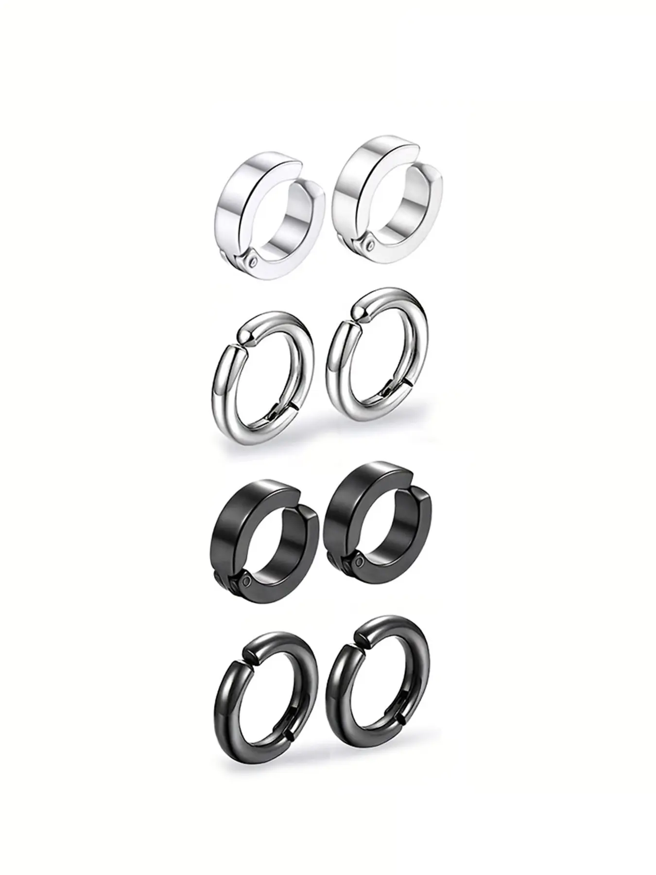 Stainless Steel Ear Cuff, Non Piercing Jewelry, Earring Set, Fashionable Earrings for Women & Men, Casual Jewelry for Party, Daily Clothing Decor, Trendy All-match & Exquisite Jewelry for Birthday Gift