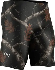 Onvous Woodland Dark Swim Jammers for Men - Men's Athletic Swimwear Jammer