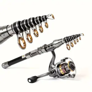 Compact yet powerful carbon fiber telescopic  rod - perfect for saltwater , enjoy the fun of  anytime, anywhere! wrist fishing Electric Bluetooth Swing Car cluster