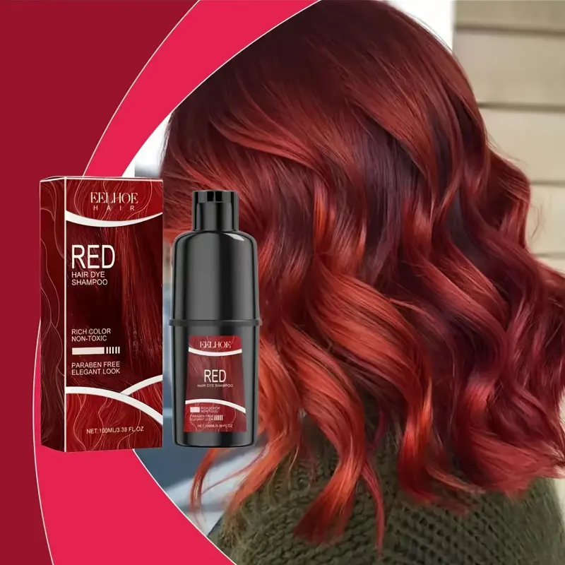 Kela Hair Dye Shampoo, Semi Permanent Hair Dye, Hair Coloring, for Red Hair - Gentle, Easy-to-Use, Cleansing & Softening Formula, Perfect Valentine'S Day, Christmas, or New Year'S Gift, Sleek Bottle Design, Haircare