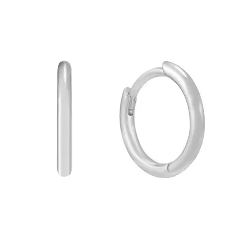EVRY JEWELS Gold or Silver Plated Women's Waterproof Tiny Hoops