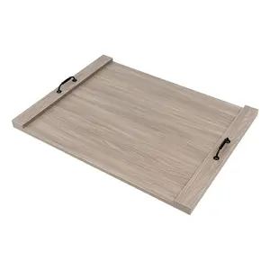 Classic Stove Top Cover - Grey, 30x22 Inches (76.2 × 55.88 × 6.35 Cm), Melamine Board Solid Wood, Countertop Standing, Expand Kitchen Counter Space, Multipurpose for Gas/Electric Stove, Oven, Entertaining