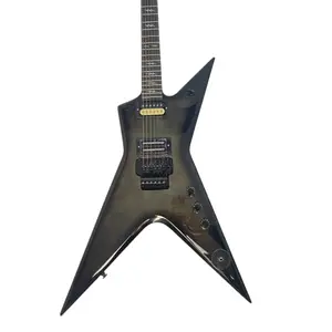 OEM Dimebag  Stealth Electric Guitar Olive Green Flame Maple Veneer Floydrose vibrato