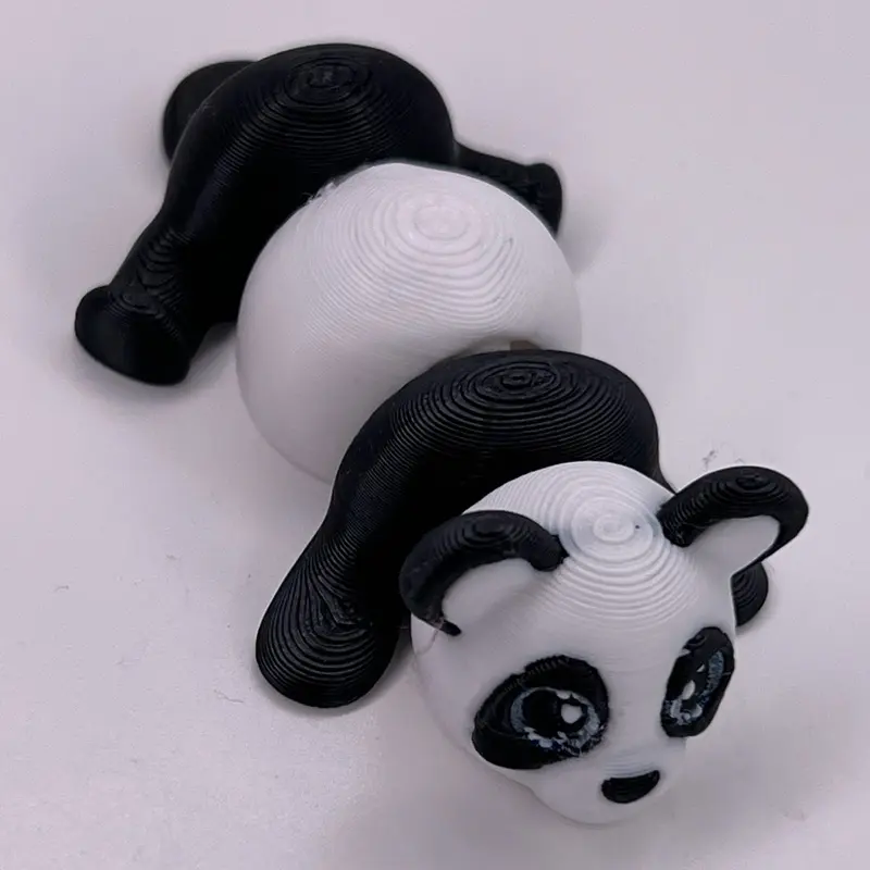 Panda Mini 3D Printed Collectible Figure - Adorable Black and White Design for Kids and Collectors