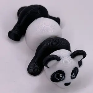 Panda Mini 3D Printed Collectible Figure - Adorable Black and White Design for Kids and Collectors
