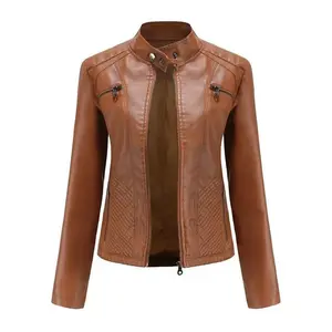 FauxLeatherJacketWomen2025SpringAutumnCoatMotoBikerZipperJacketWomanOuterwearsBlackBrownRedPinkCoffeeXSXXLwinterjacketcollectionWomen'sDoubleBreastedWoolCoatWomen'sElegantDoubleBreastedTrenchCoat