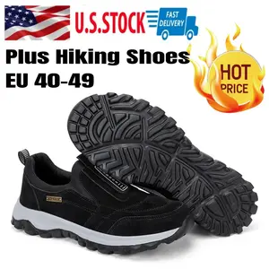 Mens Oversized Hiking Shoes Anti Slip Lightweight Walking Shoes Camping Climbing