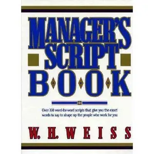 USED-Manager's Script Book by W. H. Weiss (Hardcover)