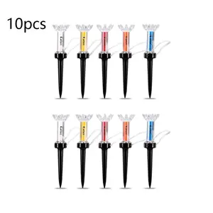 79mm Magnetic Step Down Golf Ball Holder Tees, 10pcs/set Golf Training Ball Tees, Golf Accessories for Outdoor Sports