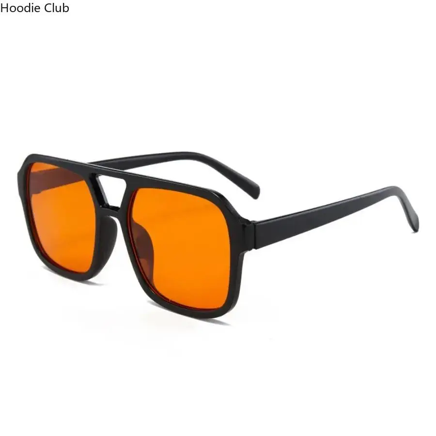 Unisex 5-Pack Vintage Square Oversized Pilot Sunglasses - UV400 Protection Black Lens, Lightweight Durable Minimalist Retro Eyewear, Men's Streetwear Fashion Shades, Ideal for Driving, Outdoor Use, Lightweight Durable Sunglasses, Men's Sunglasses