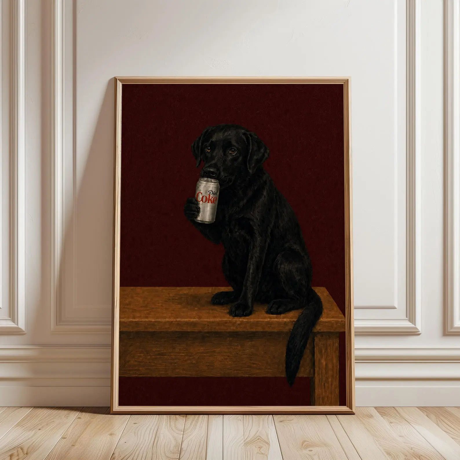Funny Dog Print, Diet Coke Poster