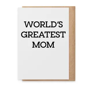 World's Greatest Mom - Greeting Card