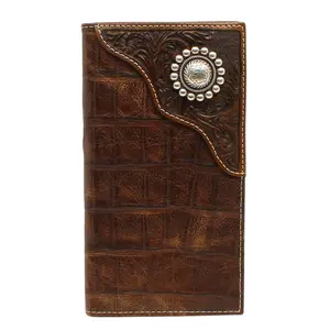 Ariat Men's Western Concho Rodeo Style Wallet Money Clip